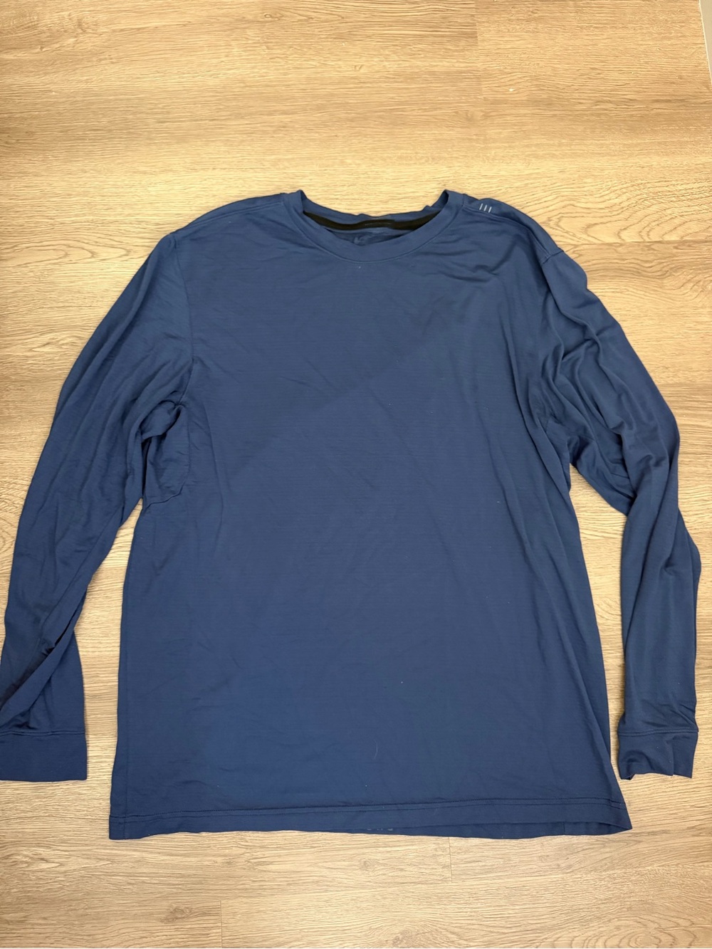 Lululemon Drysense Shirt Blue Long Sleeve Performance Better Each Day Men’s L